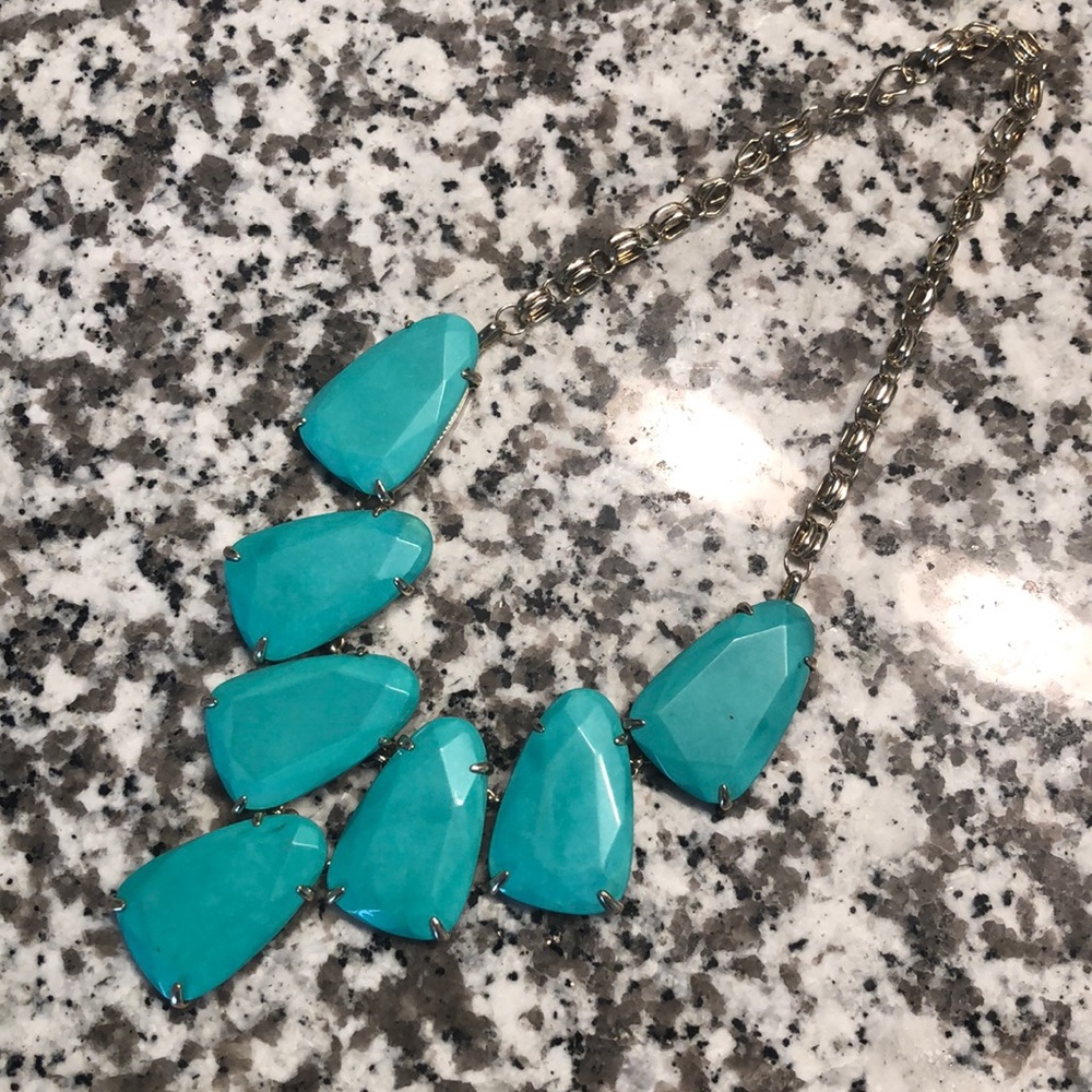 Teal Kendra Scott Harlow necklace